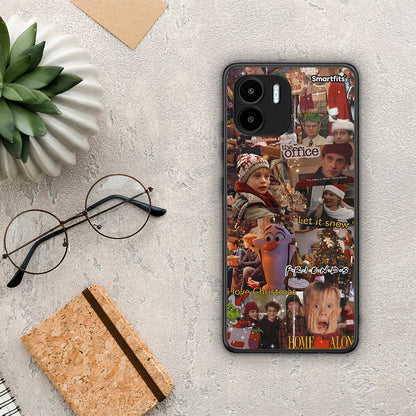 Θήκη Xiaomi Redmi A1 / A2 Xmas Wishes από τη Smartfits με σχέδιο στο πίσω μέρος και μαύρο περίβλημα | Xiaomi Redmi A1 / A2 Xmas Wishes Case with Colorful Back and Black Bezels
