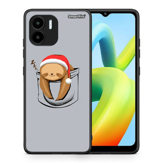 Θήκη Xiaomi Redmi A1 / A2 Xmas Zzzz από τη Smartfits με σχέδιο στο πίσω μέρος και μαύρο περίβλημα | Xiaomi Redmi A1 / A2 Xmas Zzzz Case with Colorful Back and Black Bezels