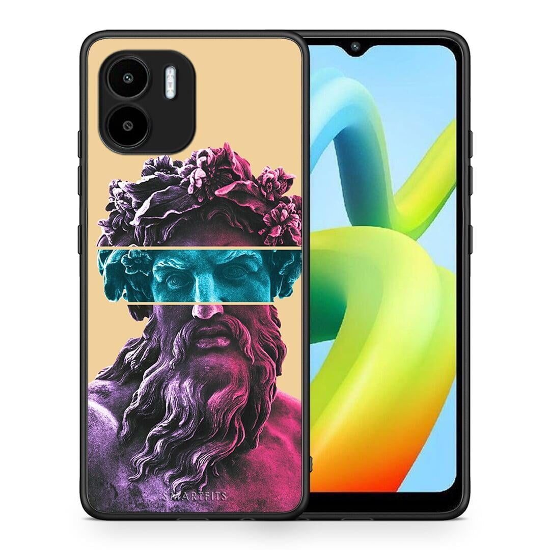 Θήκη Xiaomi Redmi A1 / A2 Zeus Art από τη Smartfits με σχέδιο στο πίσω μέρος και μαύρο περίβλημα | Xiaomi Redmi A1 / A2 Zeus Art Case with Colorful Back and Black Bezels