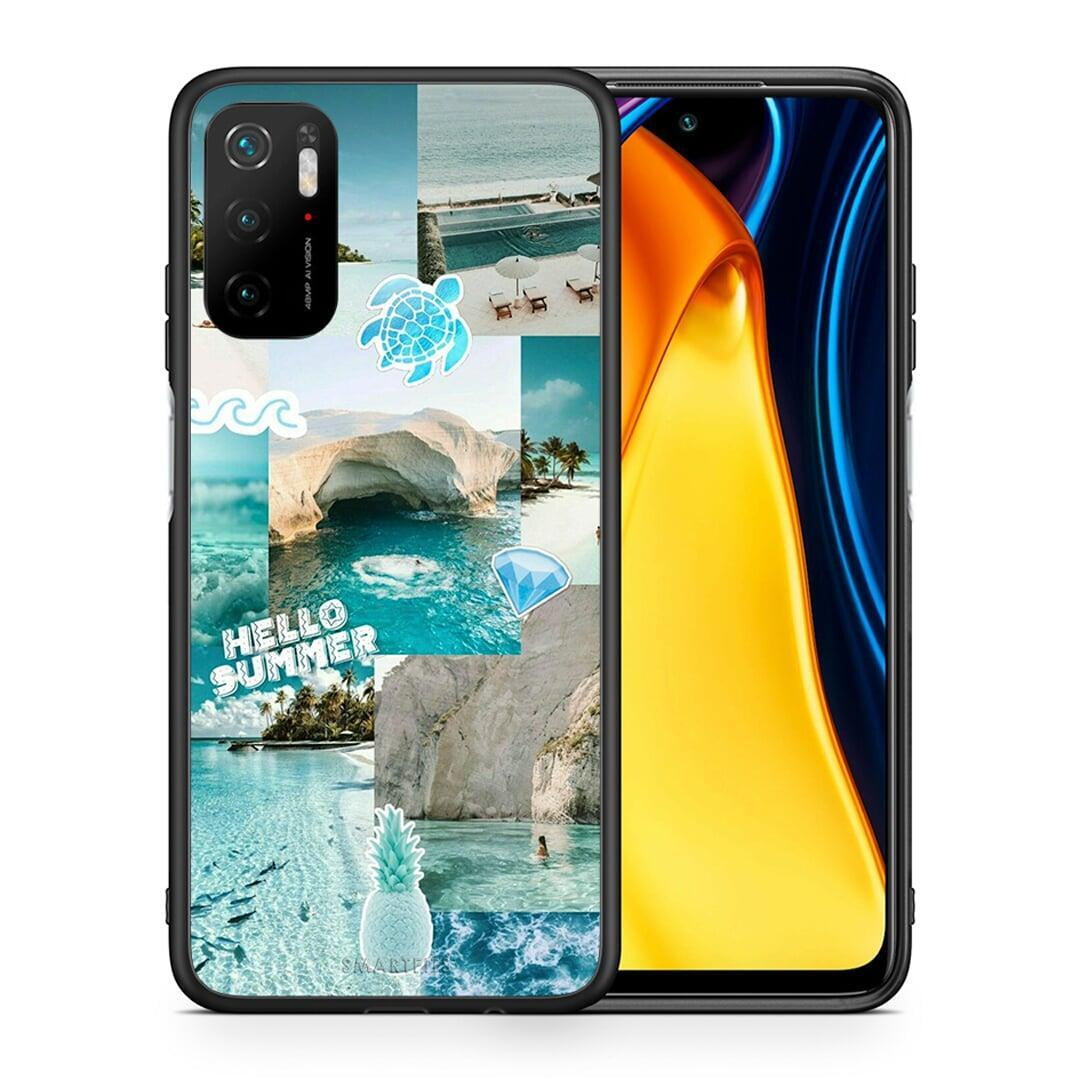 Θήκη Xiaomi Redmi Note 10 5G Aesthetic Summer από τη Smartfits με σχέδιο στο πίσω μέρος και μαύρο περίβλημα | Xiaomi Redmi Note 10 5G Aesthetic Summer case with colorful back and black bezels