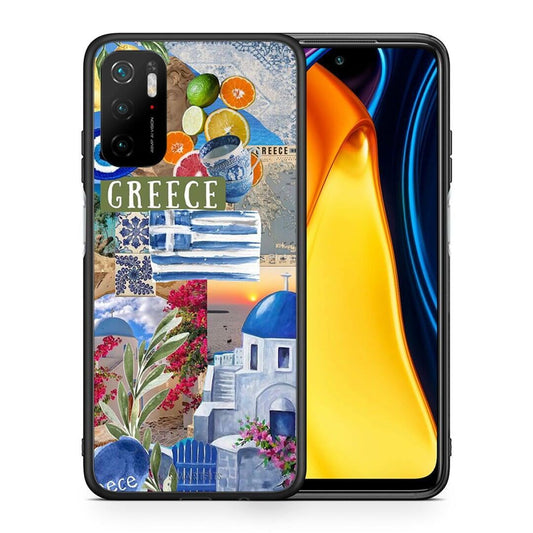 Θήκη Xiaomi Redmi Note 10 5G All Greek από τη Smartfits με σχέδιο στο πίσω μέρος και μαύρο περίβλημα | Xiaomi Redmi Note 10 5G All Greek case with colorful back and black bezels