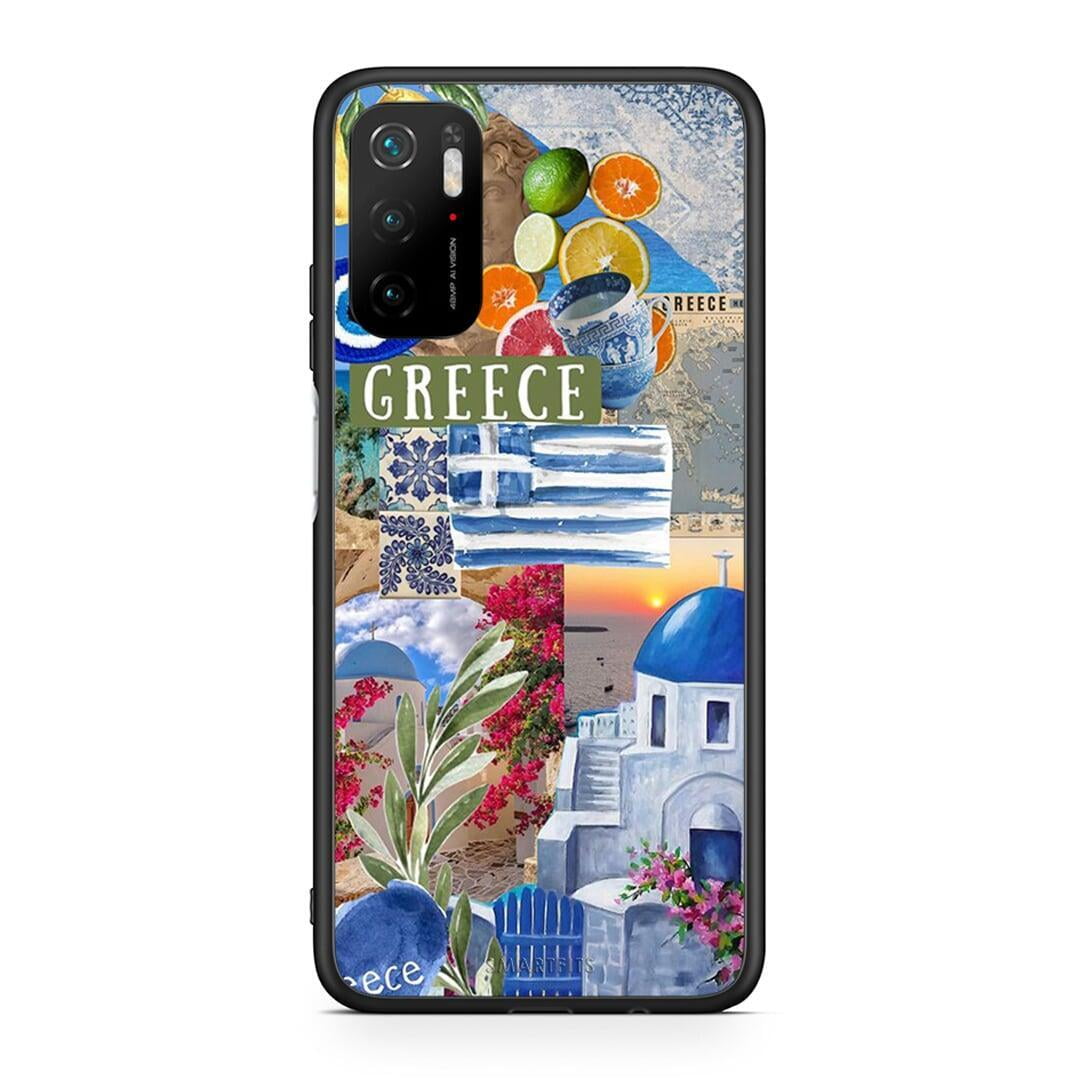 Xiaomi Redmi Note 10 5G All Greek Θήκη από τη Smartfits με σχέδιο στο πίσω μέρος και μαύρο περίβλημα | Smartphone case with colorful back and black bezels by Smartfits