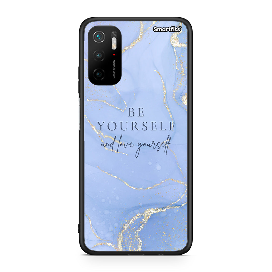 Xiaomi Redmi Note 10 5G/Poco M3 Pro Be Yourself θήκη από τη Smartfits με σχέδιο στο πίσω μέρος και μαύρο περίβλημα | Smartphone case with colorful back and black bezels by Smartfits