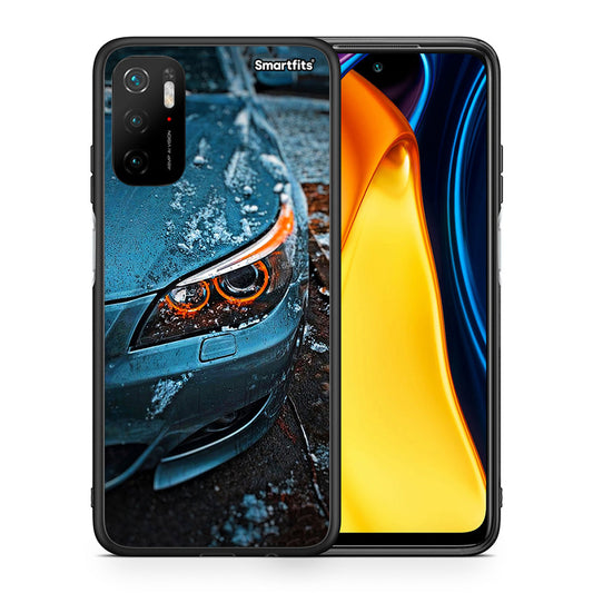 Θήκη Xiaomi Poco M3 Pro Bmw E60 από τη Smartfits με σχέδιο στο πίσω μέρος και μαύρο περίβλημα | Xiaomi Poco M3 Pro Bmw E60 case with colorful back and black bezels