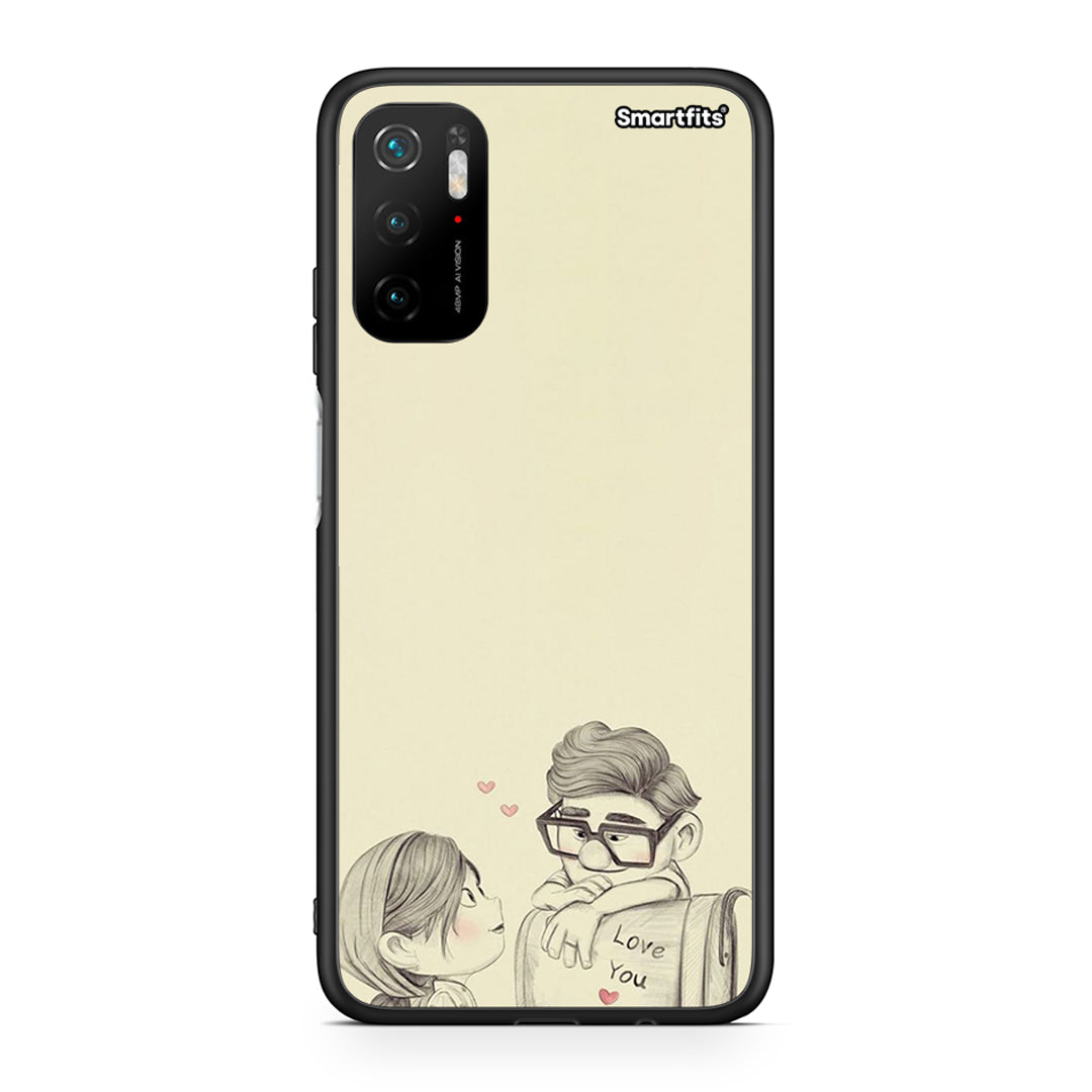 Xiaomi Redmi Note 10 5G/Poco M3 Pro Carl And Ellie θήκη από τη Smartfits με σχέδιο στο πίσω μέρος και μαύρο περίβλημα | Smartphone case with colorful back and black bezels by Smartfits