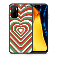 Thumbnail for Θήκη Xiaomi Redmi Note 10 5G/Poco M3 Pro Christmas Hearts από τη Smartfits με σχέδιο στο πίσω μέρος και μαύρο περίβλημα | Xiaomi Redmi Note 10 5G/Poco M3 Pro Christmas Hearts case with colorful back and black bezels