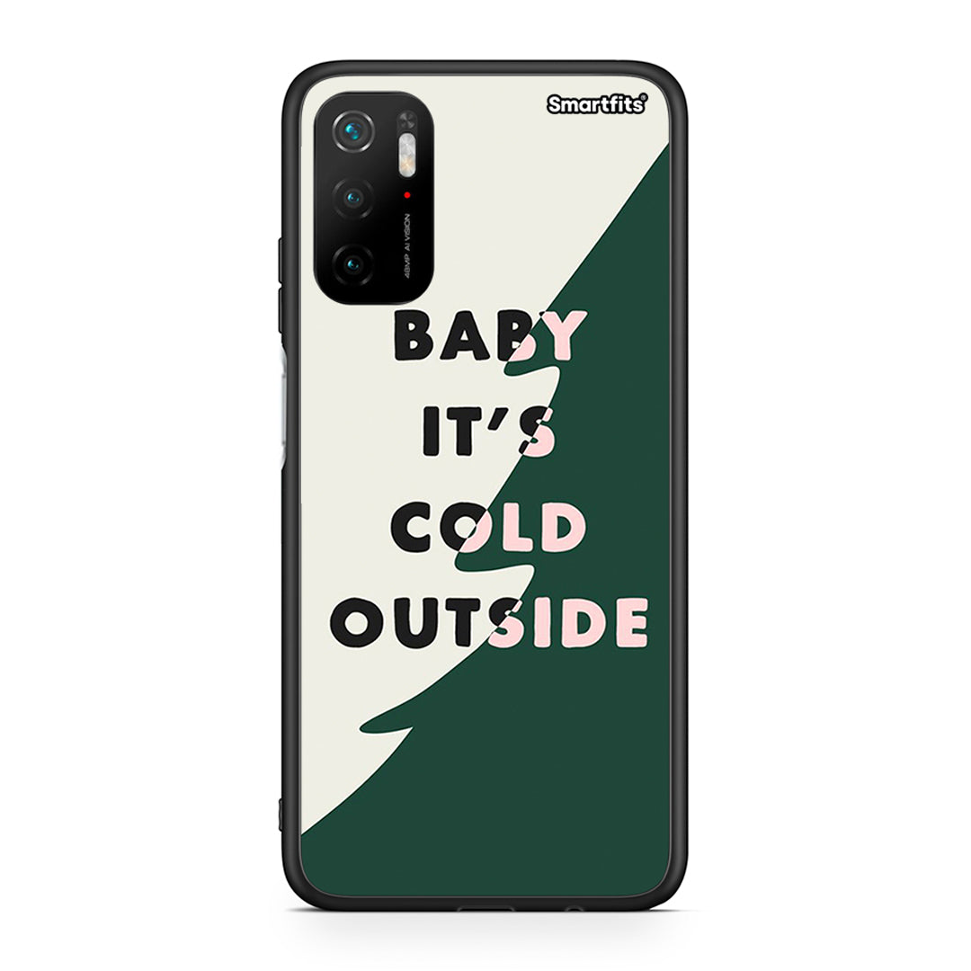 Xiaomi Redmi Note 10 5G/Poco M3 Pro Cold Outside θήκη από τη Smartfits με σχέδιο στο πίσω μέρος και μαύρο περίβλημα | Smartphone case with colorful back and black bezels by Smartfits