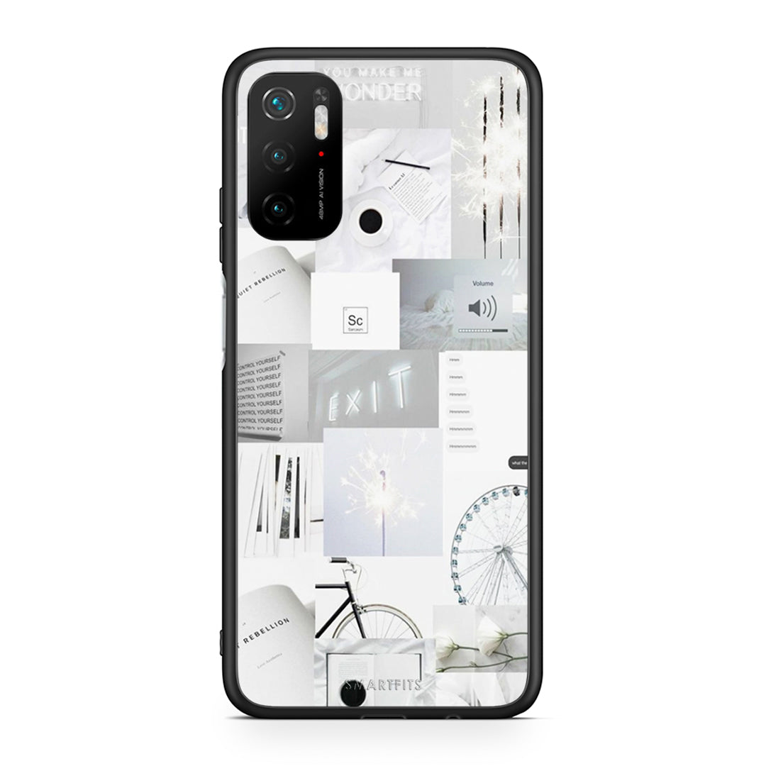 Xiaomi Poco M3 Pro Collage Make Me Wonder Θήκη Αγίου Βαλεντίνου από τη Smartfits με σχέδιο στο πίσω μέρος και μαύρο περίβλημα | Smartphone case with colorful back and black bezels by Smartfits