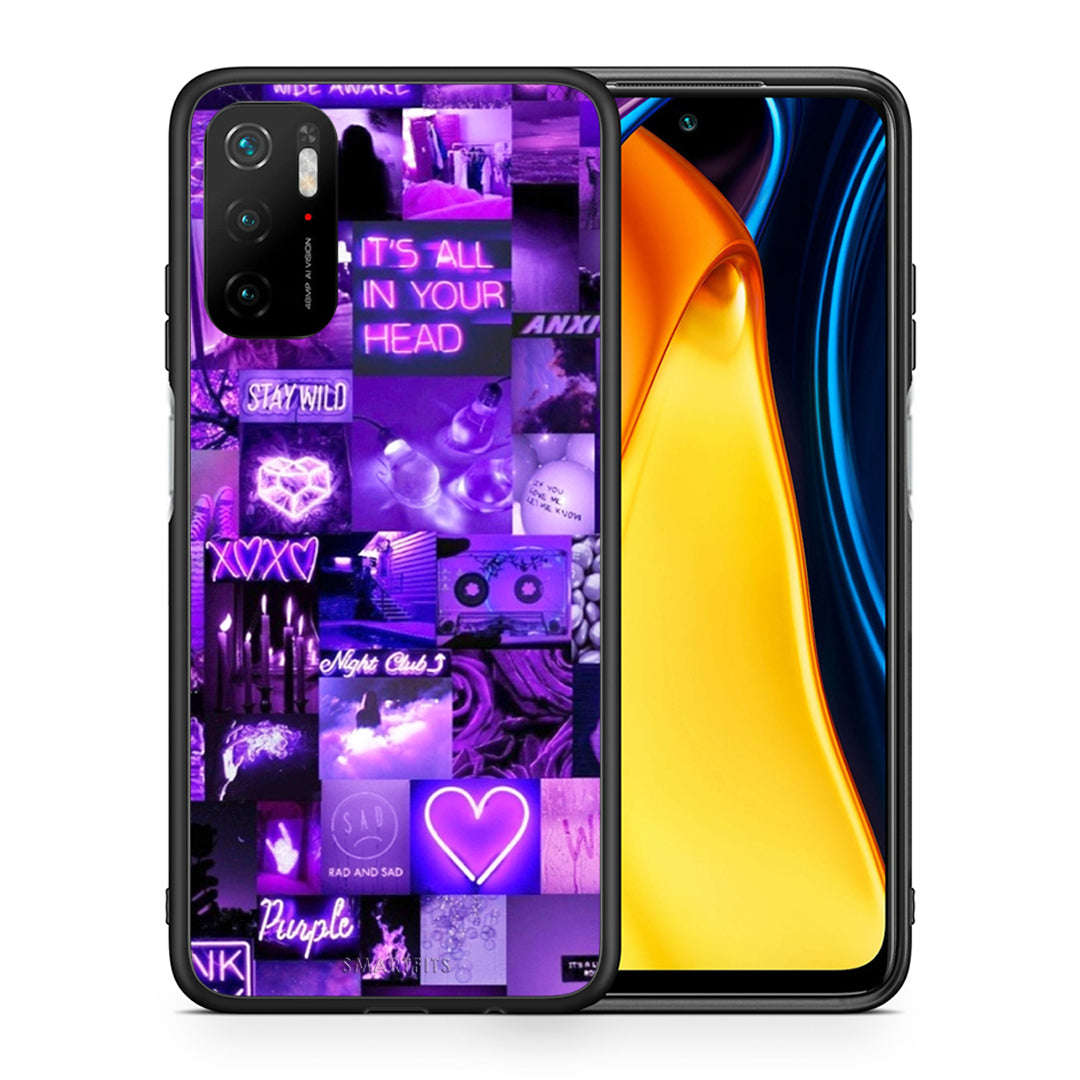 Θήκη Αγίου Βαλεντίνου Xiaomi Redmi Note 10 5G Collage Stay Wild από τη Smartfits με σχέδιο στο πίσω μέρος και μαύρο περίβλημα | Xiaomi Redmi Note 10 5G Collage Stay Wild case with colorful back and black bezels