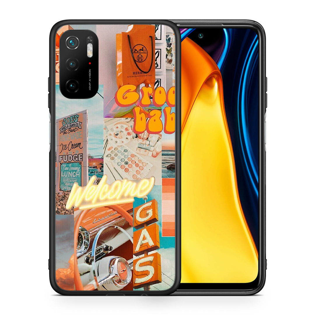 Θήκη Αγίου Βαλεντίνου Xiaomi Poco M3 Pro Groovy Babe από τη Smartfits με σχέδιο στο πίσω μέρος και μαύρο περίβλημα | Xiaomi Poco M3 Pro Groovy Babe case with colorful back and black bezels