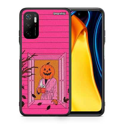 Θήκη Xiaomi Redmi Note 10 5G Halloween Pumpkin Lady από τη Smartfits με σχέδιο στο πίσω μέρος και μαύρο περίβλημα | Xiaomi Redmi Note 10 5G Halloween Pumpkin Lady case with colorful back and black bezels