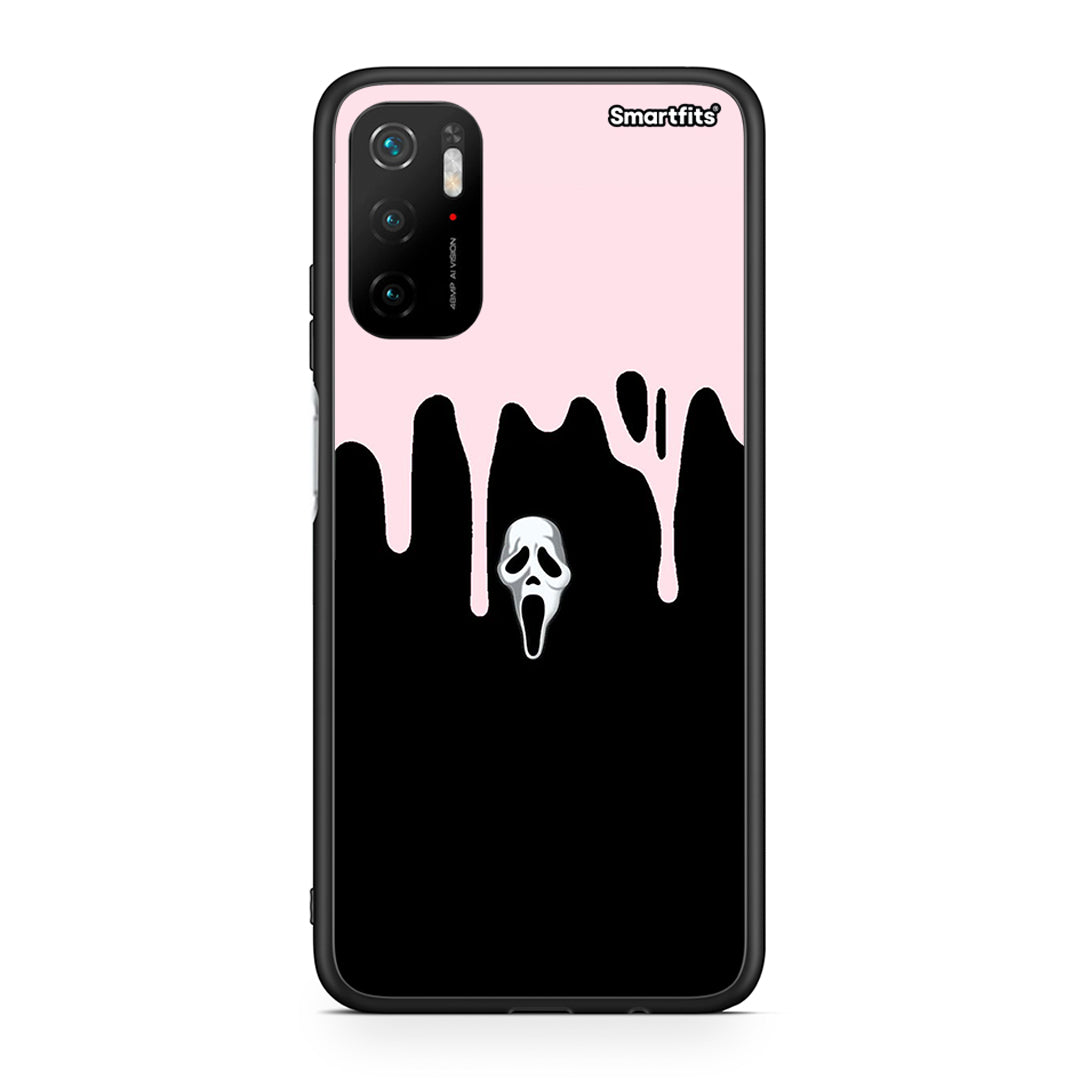 Xiaomi Poco M3 Pro Melting Halloween Mask Θήκη από τη Smartfits με σχέδιο στο πίσω μέρος και μαύρο περίβλημα | Smartphone case with colorful back and black bezels by Smartfits