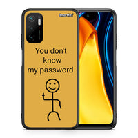 Thumbnail for Θήκη Xiaomi Poco M3 Pro My Password από τη Smartfits με σχέδιο στο πίσω μέρος και μαύρο περίβλημα | Xiaomi Poco M3 Pro My Password case with colorful back and black bezels