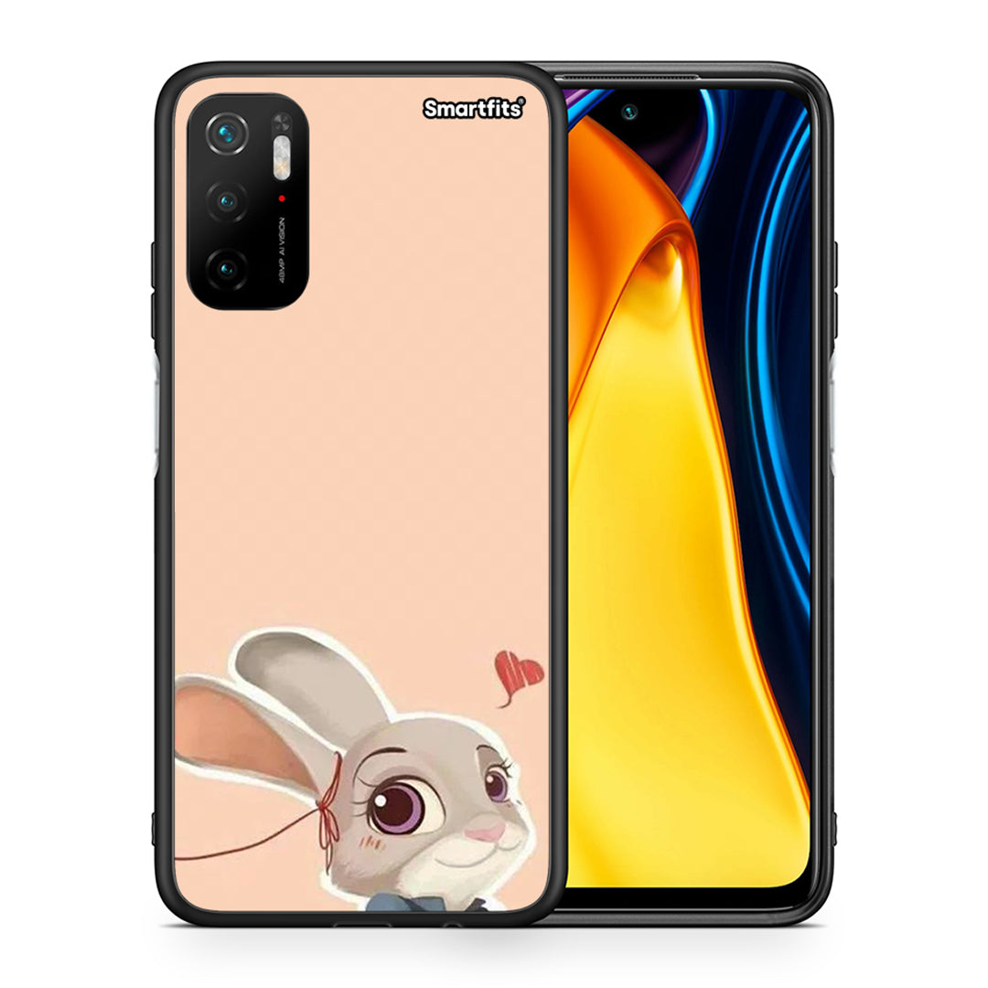 Θήκη Xiaomi Redmi Note 10 5G/Poco M3 Pro Nick Wilde And Judy Hopps Love 2 από τη Smartfits με σχέδιο στο πίσω μέρος και μαύρο περίβλημα | Xiaomi Redmi Note 10 5G/Poco M3 Pro Nick Wilde And Judy Hopps Love 2 case with colorful back and black bezels