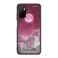 Thumbnail for Xiaomi Redmi Note 10 5G Pink Moon Θήκη από τη Smartfits με σχέδιο στο πίσω μέρος και μαύρο περίβλημα | Smartphone case with colorful back and black bezels by Smartfits