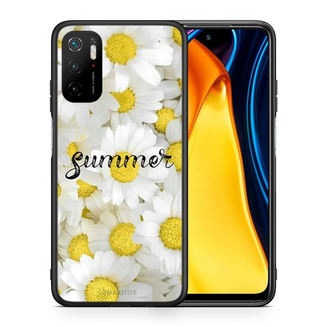 Θήκη Xiaomi Redmi Note 10 5G Summer Daisies από τη Smartfits με σχέδιο στο πίσω μέρος και μαύρο περίβλημα | Xiaomi Redmi Note 10 5G Summer Daisies case with colorful back and black bezels