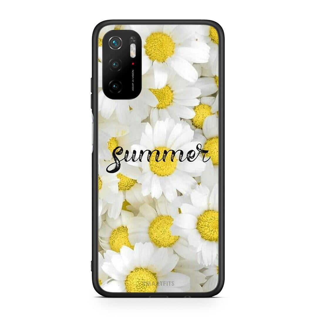 Xiaomi Poco M3 Pro Summer Daisies Θήκη από τη Smartfits με σχέδιο στο πίσω μέρος και μαύρο περίβλημα | Smartphone case with colorful back and black bezels by Smartfits