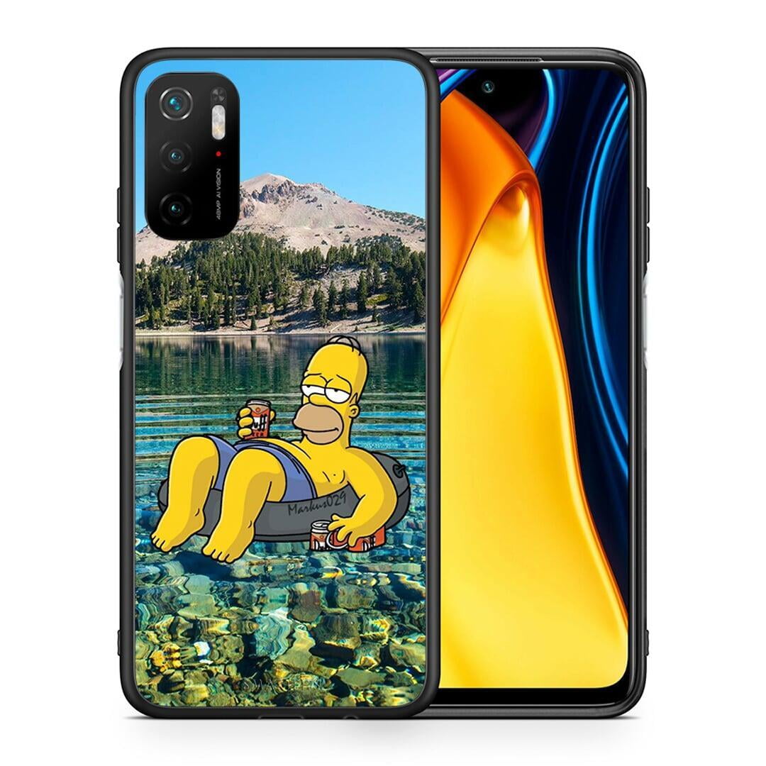 Θήκη Xiaomi Poco M3 Pro Summer Happiness από τη Smartfits με σχέδιο στο πίσω μέρος και μαύρο περίβλημα | Xiaomi Poco M3 Pro Summer Happiness case with colorful back and black bezels