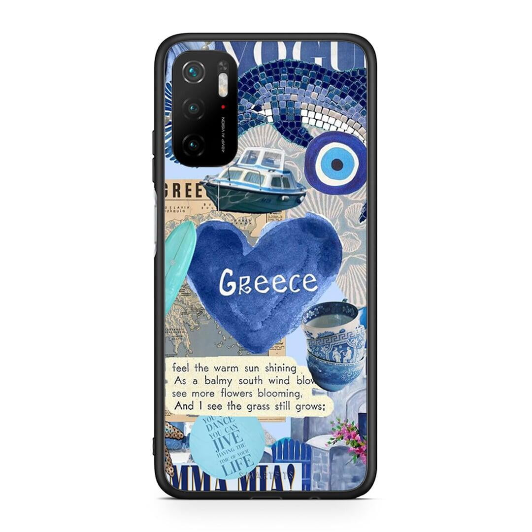 Xiaomi Redmi Note 10 5G Summer In Greece Θήκη από τη Smartfits με σχέδιο στο πίσω μέρος και μαύρο περίβλημα | Smartphone case with colorful back and black bezels by Smartfits