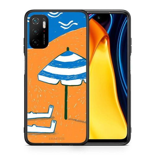 Θήκη Xiaomi Redmi Note 10 5G Summering από τη Smartfits με σχέδιο στο πίσω μέρος και μαύρο περίβλημα | Xiaomi Redmi Note 10 5G Summering case with colorful back and black bezels