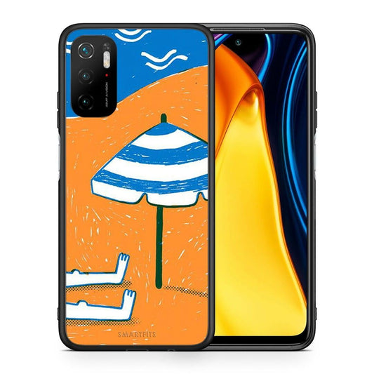 Θήκη Xiaomi Poco M3 Pro Summering από τη Smartfits με σχέδιο στο πίσω μέρος και μαύρο περίβλημα | Xiaomi Poco M3 Pro Summering case with colorful back and black bezels