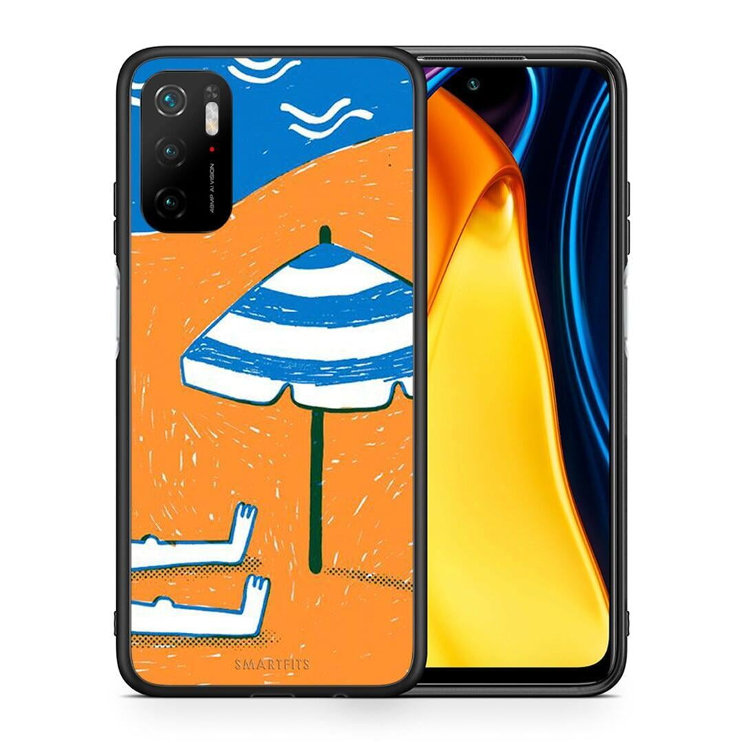 Θήκη Xiaomi Poco M3 Pro Summering από τη Smartfits με σχέδιο στο πίσω μέρος και μαύρο περίβλημα | Xiaomi Poco M3 Pro Summering case with colorful back and black bezels