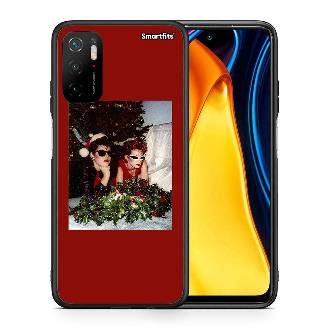 Θήκη Xiaomi Redmi Note 10 5G/Poco M3 Pro Waiting For Xmas από τη Smartfits με σχέδιο στο πίσω μέρος και μαύρο περίβλημα | Xiaomi Redmi Note 10 5G/Poco M3 Pro Waiting For Xmas case with colorful back and black bezels