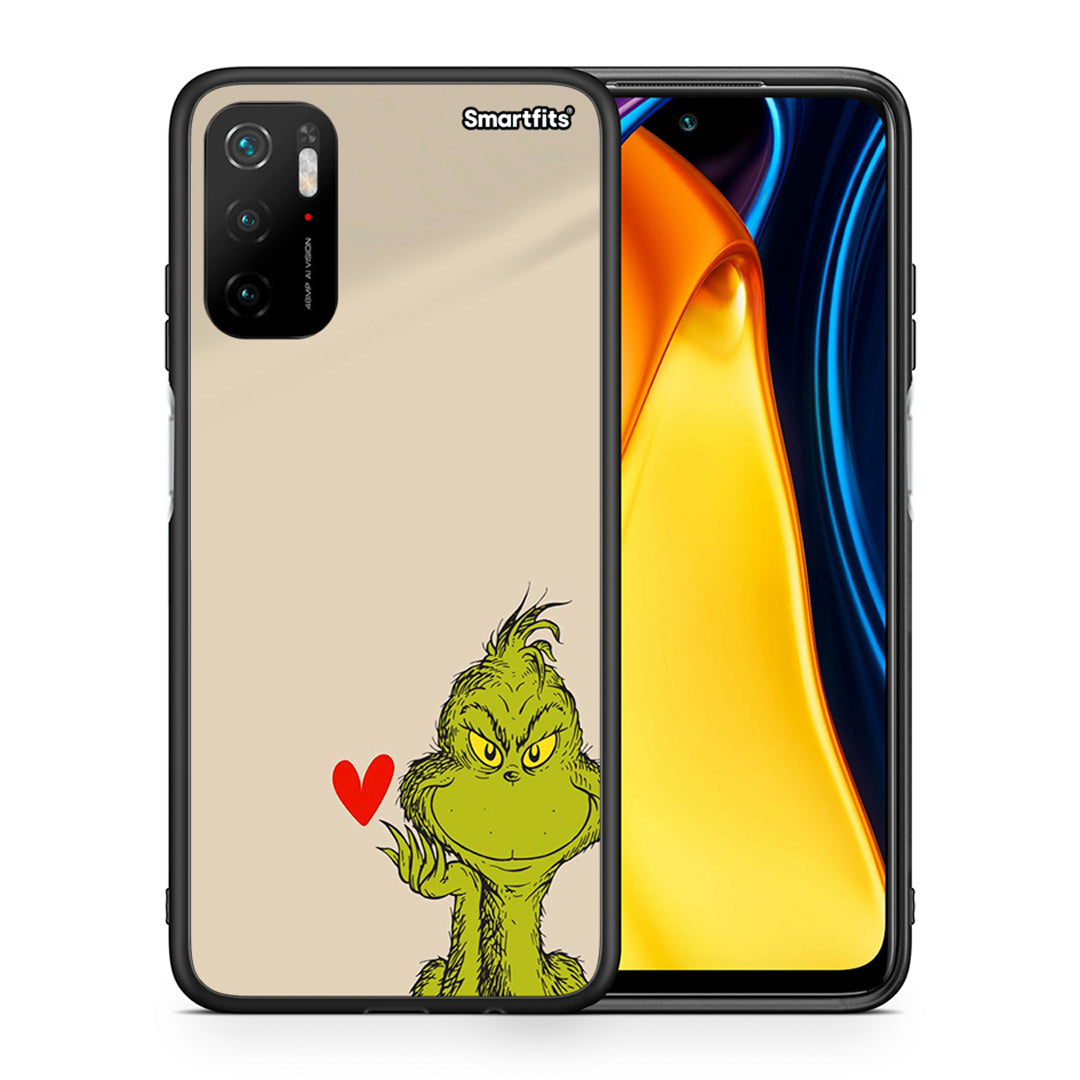 Θήκη Xiaomi Redmi Note 10 5G/Poco M3 Pro Xmas Grinch από τη Smartfits με σχέδιο στο πίσω μέρος και μαύρο περίβλημα | Xiaomi Redmi Note 10 5G/Poco M3 Pro Xmas Grinch case with colorful back and black bezels