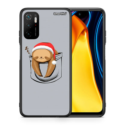 Θήκη Xiaomi Redmi Note 10 5G/Poco M3 Pro Xmas Zzzz από τη Smartfits με σχέδιο στο πίσω μέρος και μαύρο περίβλημα | Xiaomi Redmi Note 10 5G/Poco M3 Pro Xmas Zzzz case with colorful back and black bezels