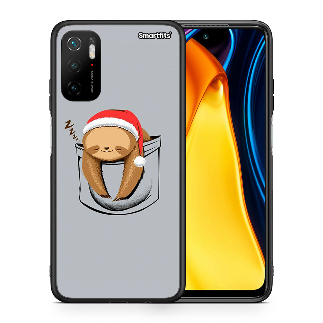 Θήκη Xiaomi Redmi Note 10 5G/Poco M3 Pro Xmas Zzzz από τη Smartfits με σχέδιο στο πίσω μέρος και μαύρο περίβλημα | Xiaomi Redmi Note 10 5G/Poco M3 Pro Xmas Zzzz case with colorful back and black bezels