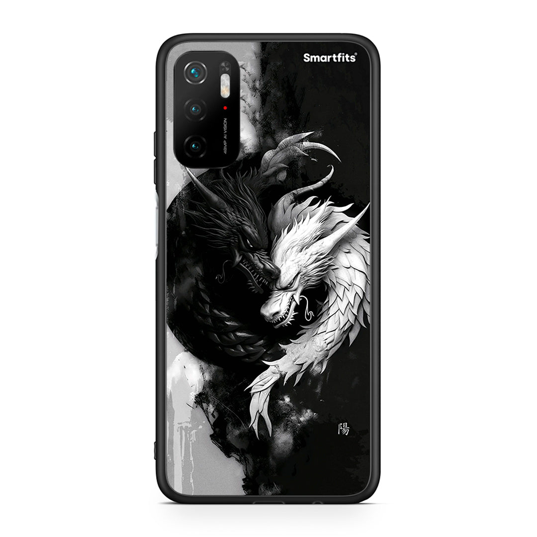 Xiaomi Poco M3 Pro Yin Yang Θήκη από τη Smartfits με σχέδιο στο πίσω μέρος και μαύρο περίβλημα | Smartphone case with colorful back and black bezels by Smartfits
