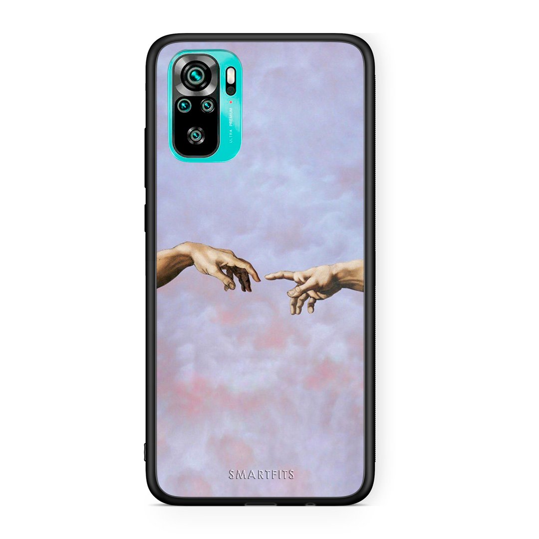 Xiaomi Redmi Note 10 Adam Hand θήκη από τη Smartfits με σχέδιο στο πίσω μέρος και μαύρο περίβλημα | Smartphone case with colorful back and black bezels by Smartfits