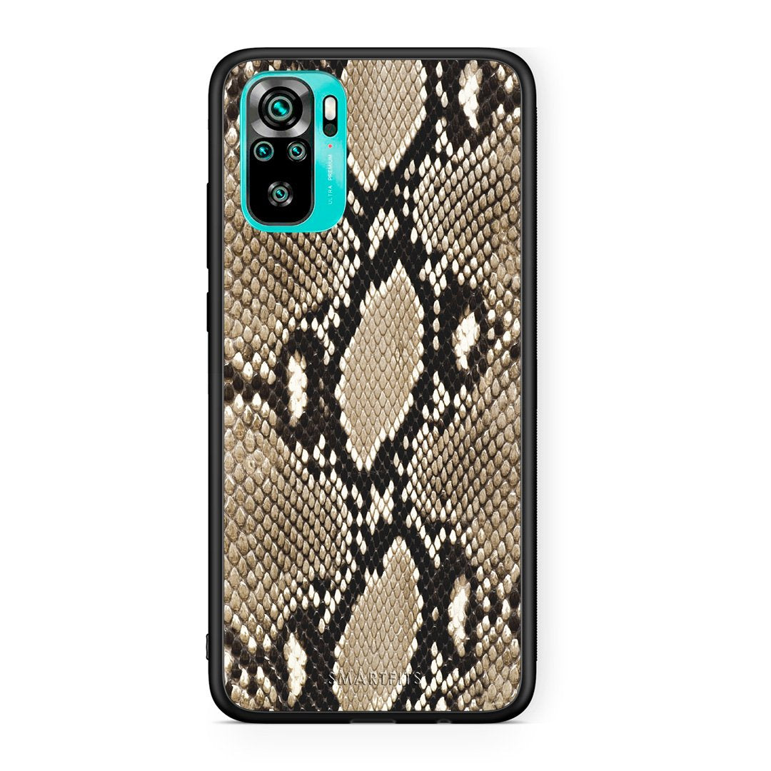 23 - Xiaomi Redmi Note 10 Fashion Snake Animal case, cover, bumper