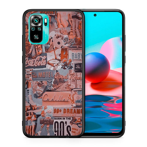 Θήκη Xiaomi Redmi Note 10 Born In 90s από τη Smartfits με σχέδιο στο πίσω μέρος και μαύρο περίβλημα | Xiaomi Redmi Note 10 Born In 90s case with colorful back and black bezels