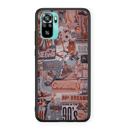 Xiaomi Redmi Note 10 Born In 90s θήκη από τη Smartfits με σχέδιο στο πίσω μέρος και μαύρο περίβλημα | Smartphone case with colorful back and black bezels by Smartfits
