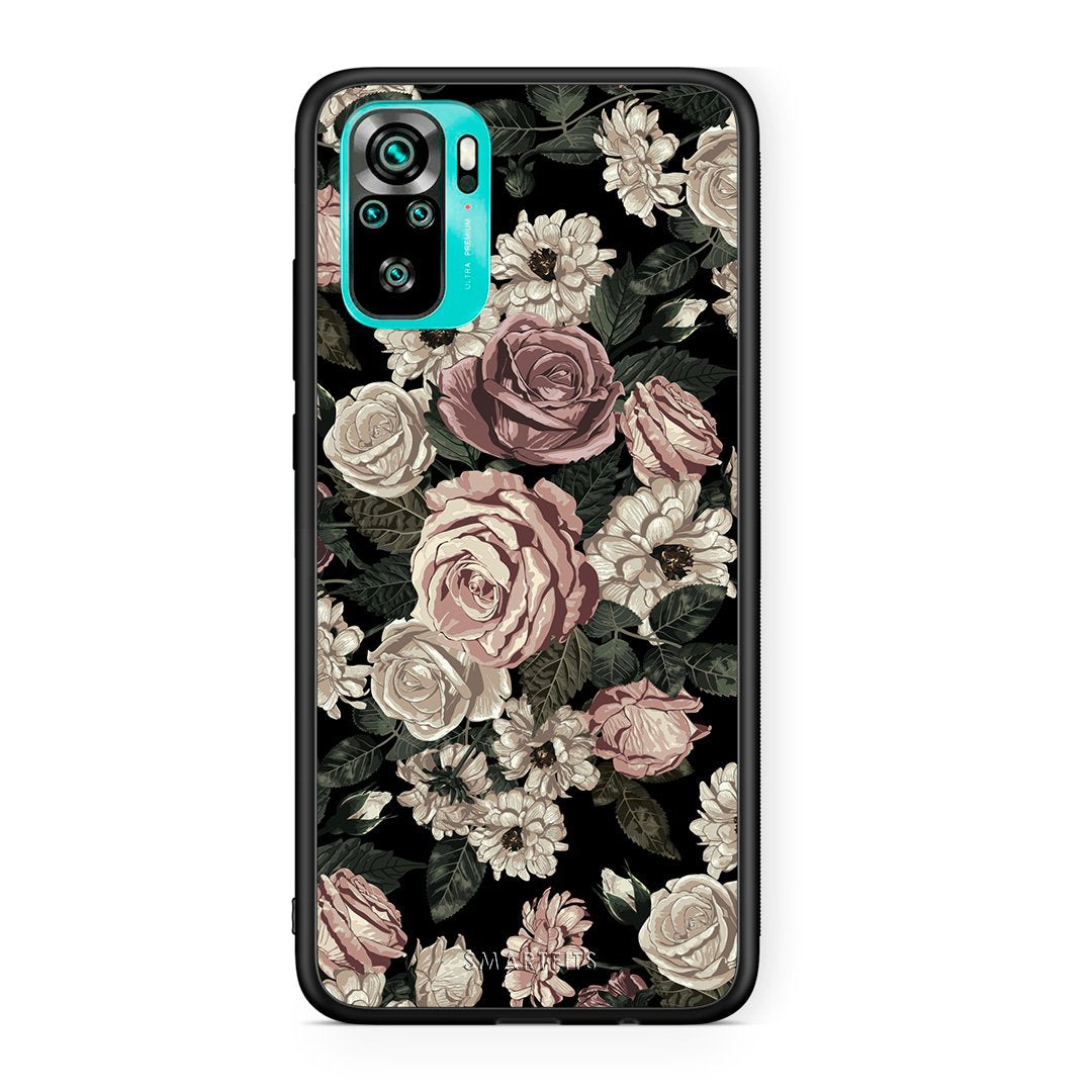 4 - Xiaomi Redmi Note 10 Wild Roses Flower case, cover, bumper