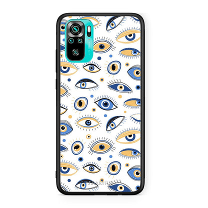 Xiaomi Redmi Note 10 Ftou Ftou θήκη από τη Smartfits με σχέδιο στο πίσω μέρος και μαύρο περίβλημα | Smartphone case with colorful back and black bezels by Smartfits