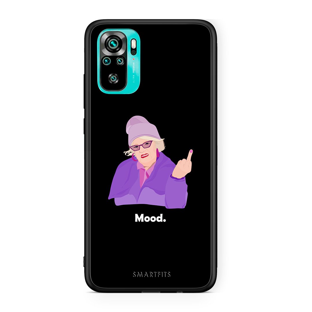 Xiaomi Redmi Note 10 Grandma Mood Black θήκη από τη Smartfits με σχέδιο στο πίσω μέρος και μαύρο περίβλημα | Smartphone case with colorful back and black bezels by Smartfits