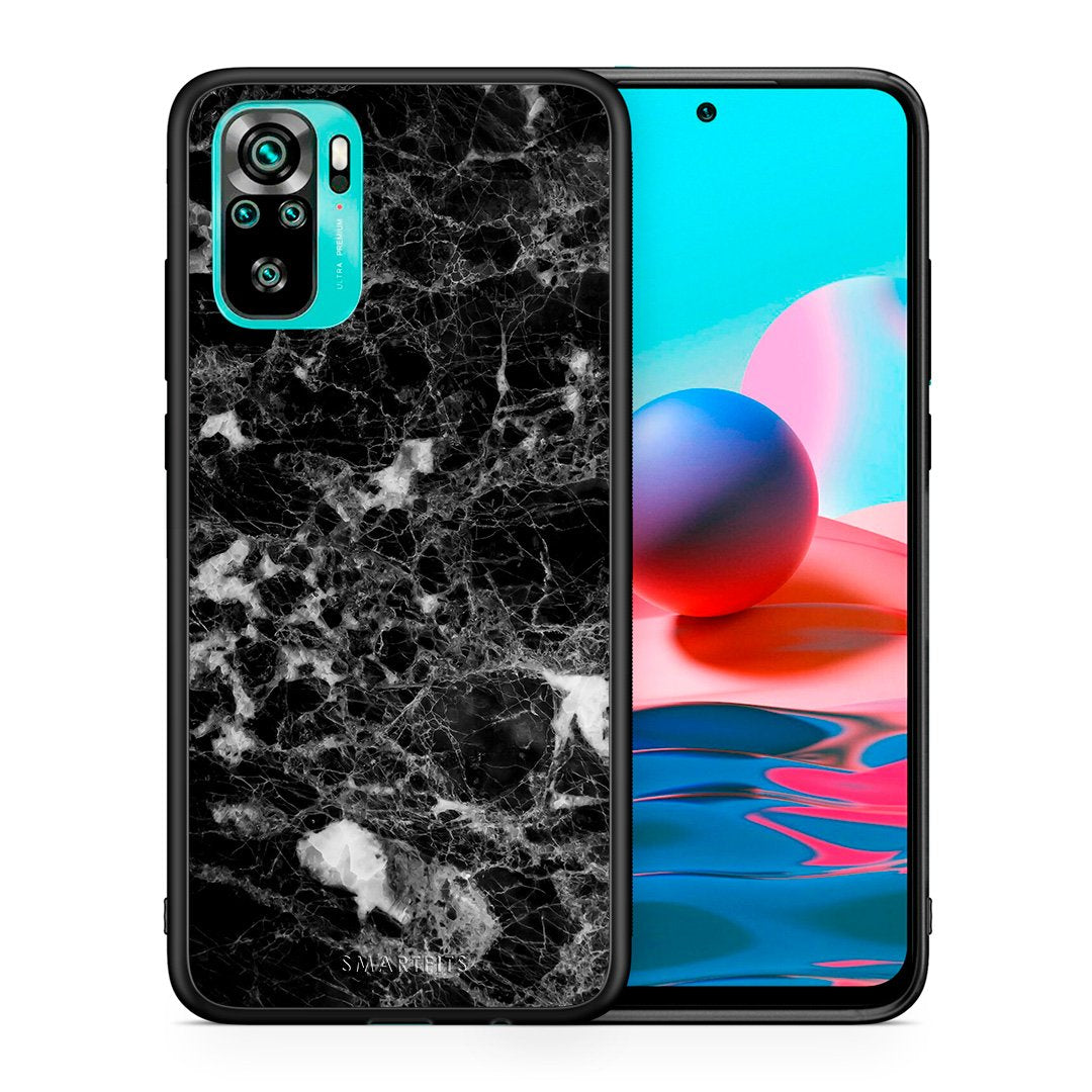 Θήκη Xiaomi Redmi Note 10 Male Marble από τη Smartfits με σχέδιο στο πίσω μέρος και μαύρο περίβλημα | Xiaomi Redmi Note 10 Male Marble case with colorful back and black bezels