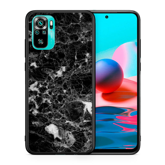 Θήκη Xiaomi Redmi Note 10 Male Marble από τη Smartfits με σχέδιο στο πίσω μέρος και μαύρο περίβλημα | Xiaomi Redmi Note 10 Male Marble case with colorful back and black bezels