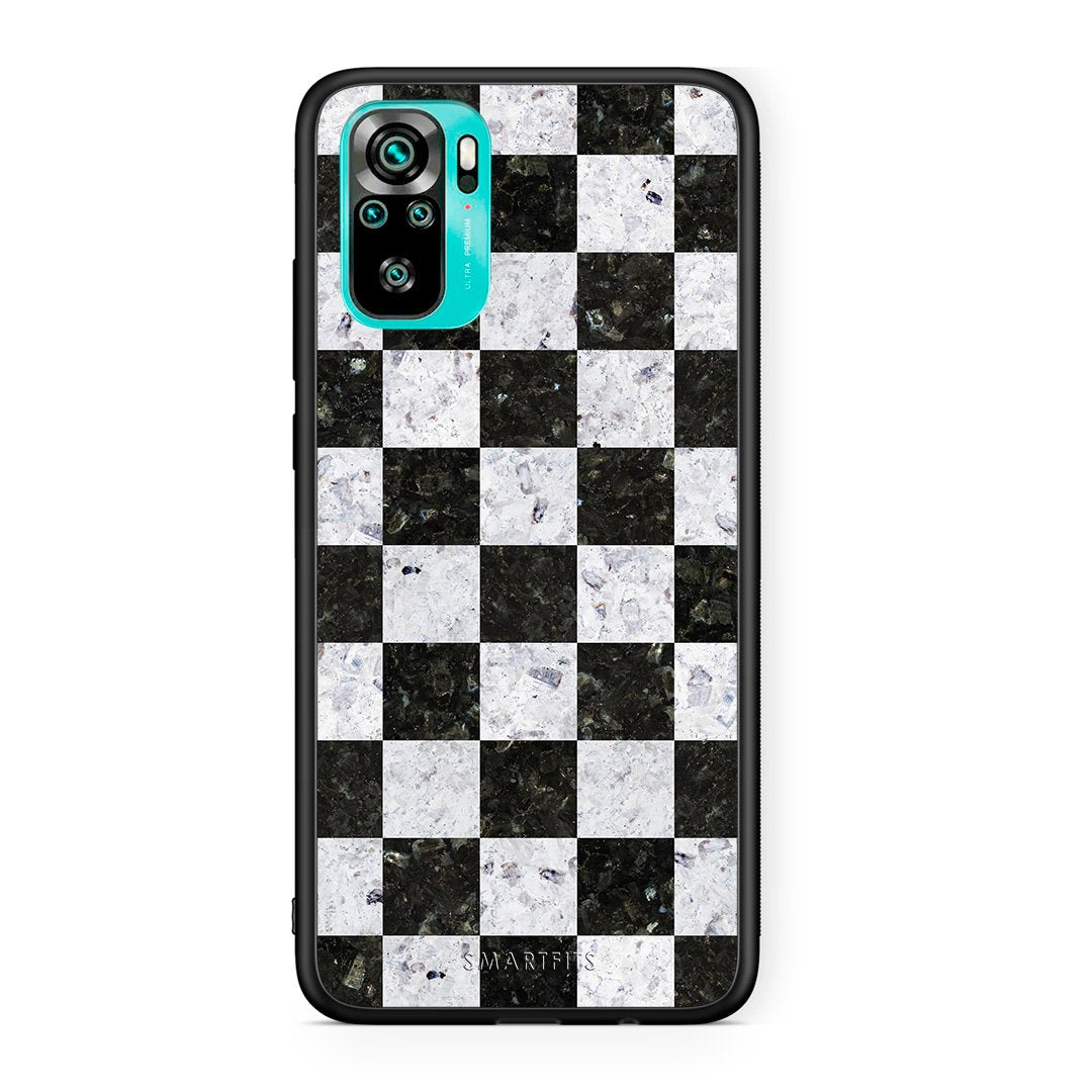 4 - Xiaomi Redmi Note 10 Square Geometric Marble case, cover, bumper