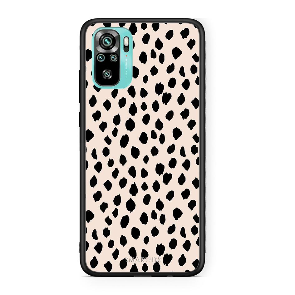 Xiaomi Redmi Note 10 New Polka Dots θήκη από τη Smartfits με σχέδιο στο πίσω μέρος και μαύρο περίβλημα | Smartphone case with colorful back and black bezels by Smartfits