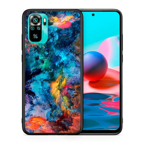 Θήκη Xiaomi Redmi Note 10 Crayola Paint από τη Smartfits με σχέδιο στο πίσω μέρος και μαύρο περίβλημα | Xiaomi Redmi Note 10 Crayola Paint case with colorful back and black bezels