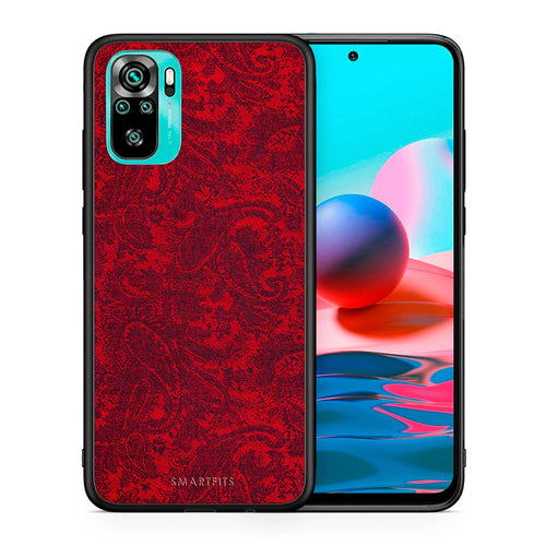 Θήκη Xiaomi Redmi Note 10 Paisley Cashmere από τη Smartfits με σχέδιο στο πίσω μέρος και μαύρο περίβλημα | Xiaomi Redmi Note 10 Paisley Cashmere case with colorful back and black bezels