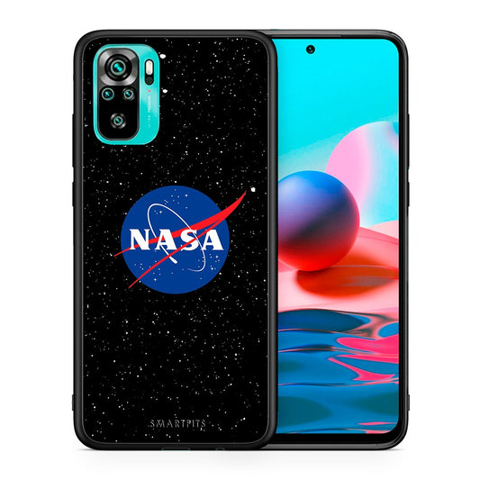 Θήκη Xiaomi Redmi Note 10 NASA PopArt από τη Smartfits με σχέδιο στο πίσω μέρος και μαύρο περίβλημα | Xiaomi Redmi Note 10 NASA PopArt case with colorful back and black bezels