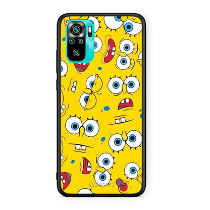 4 - Xiaomi Redmi Note 10 Sponge PopArt case, cover, bumper