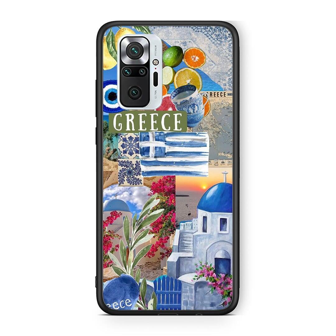 Xiaomi Redmi Note 10 Pro All Greek Θήκη από τη Smartfits με σχέδιο στο πίσω μέρος και μαύρο περίβλημα | Smartphone case with colorful back and black bezels by Smartfits