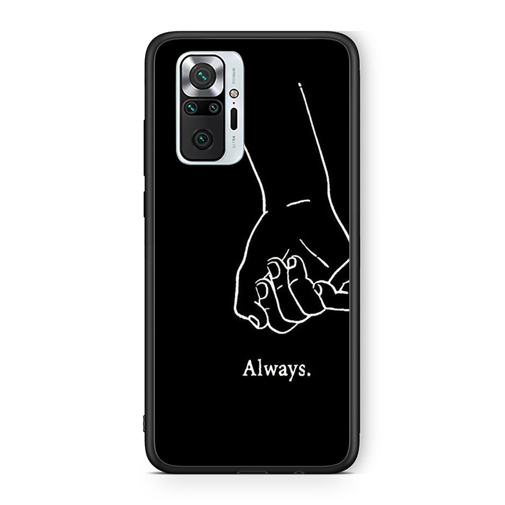 Xiaomi Redmi Note 10 Pro Always & Forever 1 Θήκη Αγίου Βαλεντίνου από τη Smartfits με σχέδιο στο πίσω μέρος και μαύρο περίβλημα | Smartphone case with colorful back and black bezels by Smartfits