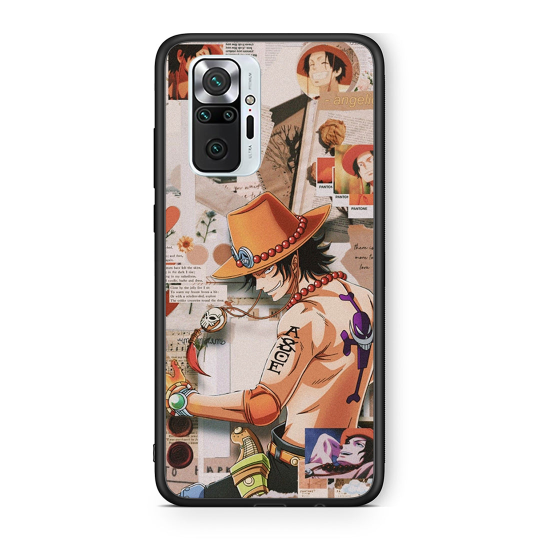 Xiaomi Redmi Note 10 Pro Anime Collage θήκη από τη Smartfits με σχέδιο στο πίσω μέρος και μαύρο περίβλημα | Smartphone case with colorful back and black bezels by Smartfits