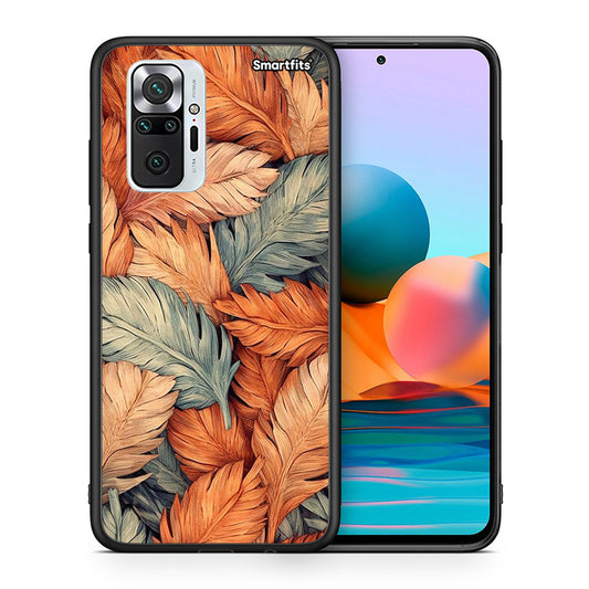 Θήκη Xiaomi Redmi Note 10 Pro Autumn Leaves από τη Smartfits με σχέδιο στο πίσω μέρος και μαύρο περίβλημα | Xiaomi Redmi Note 10 Pro Autumn Leaves case with colorful back and black bezels